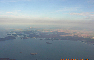 approche sur Los Mochis (&eacute;tat de Sinaloa, Mexique)