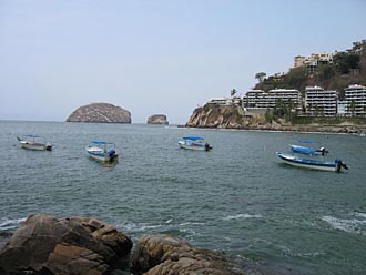 Plage Mismaloya &agrave; Puerto Vallarta (&eacute;tat de Jalisco,Mexique)