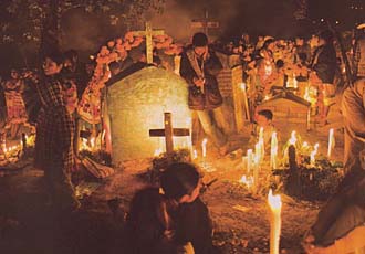 f&ecirc;te des morts dans diff&eacute;rents villages du Mexique 