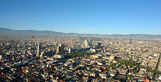 vue matinale sur Mexico